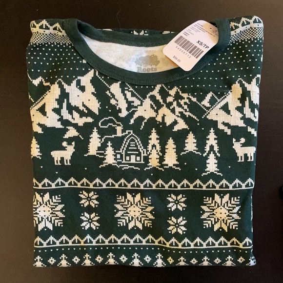 Roots women’s winter wonderland Panama top and pants - Picture 3 of 6